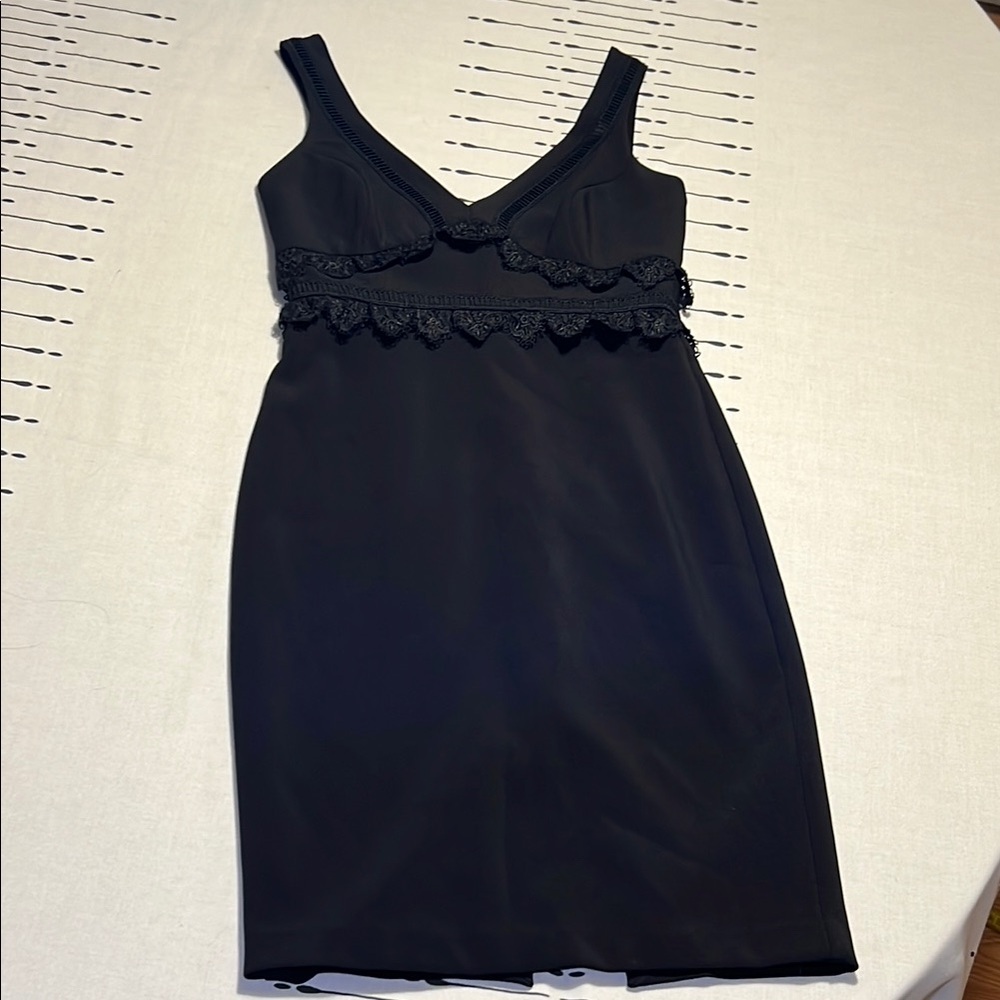 Ever New Melbourne Black Sheath Mini Dress.  Size 4